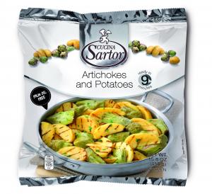 ARTICHOKE WEDGES AND ROASTED POTATOES 